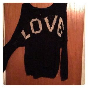 Elan Love Black Sweater